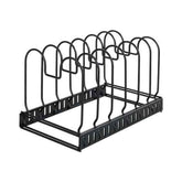 Wenko Holder for Lids and Pans, Black Powder Coated, Expandable from 30 to 57cm